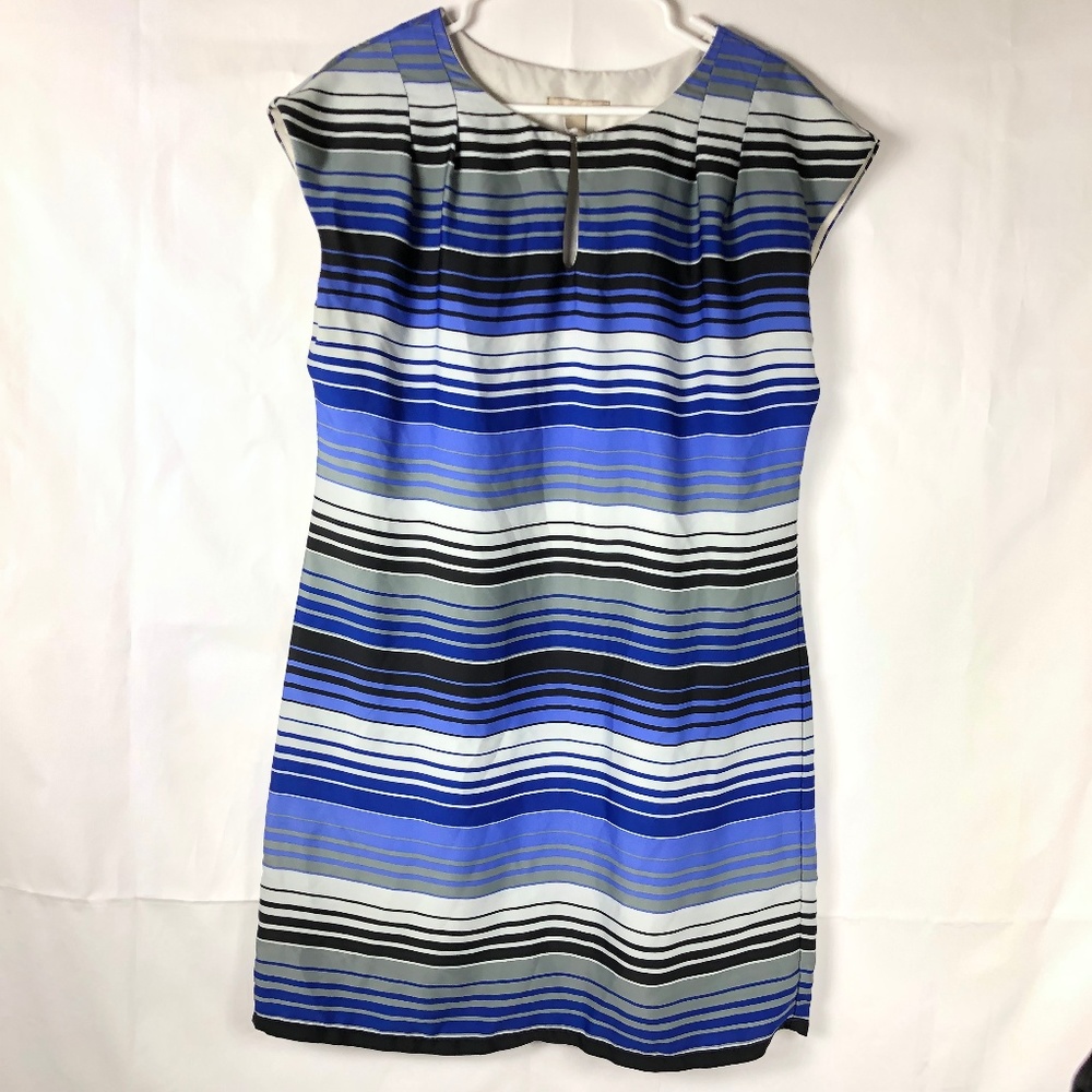 Banana Republic Women's Stripe Dress Cap Sleeve 56